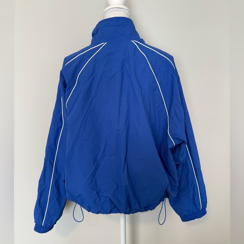 Old Navy Blue Nylon Windbreaker Jacket Cinch Waist XL - Picture 5 of 12